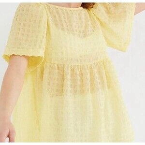Urban Outfitters Yellow Helena Babydoll Top